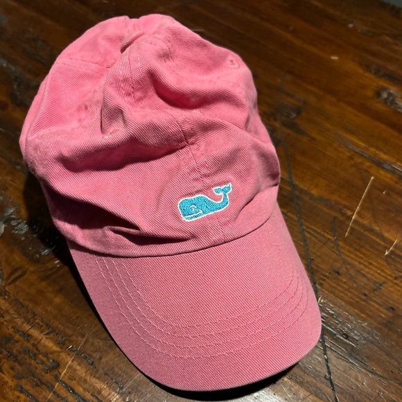 Vineyard Vines EUC girls Pink Hat Blue Whale summer casual hats size ages 3+ - Picture 1 of 3